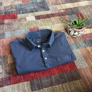J. Crew casual navy blue polo